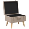 Tabouret de rangement 40 cm Beige Tissu 517290517290