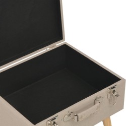 Tabouret de rangement 40 cm Beige Tissu 517290517290