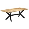 Table de salle à manger 200x100x75 cm Bois de manguier solide 517295517295