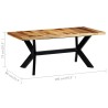 Table à manger 180x90x75 cm Bois massif 517296517296