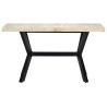 Table à dîner 140 x 70 x 75 cm Bois de manguier massif blanchi  517299517299
