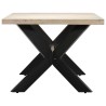Table à dîner 140 x 70 x 75 cm Bois de manguier massif blanchi  517299517299