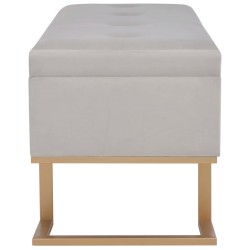 Banc avec compartiment de rangement 105 cm Gris Velours 517301517301