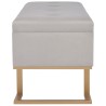 Banc avec compartiment de rangement 105 cm Gris Velours 517301517301