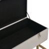 Banc avec compartiment de rangement 105 cm Gris Velours 517301517301