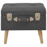 Tabouret de rangement 40 cm Gris foncé Tissu 517302517302