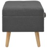 Tabouret de rangement 40 cm Gris foncé Tissu 517302517302