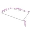 Dessus de table rectangulaire Verre trempé 1000 x 620 mm 517310517310