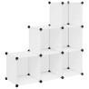 Organisateur de rangement cube avec 6 compartiments Blanc 517312517312