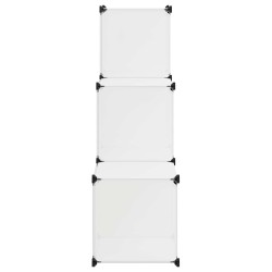 Organisateur de rangement cube avec 6 compartiments Blanc 517312517312