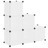 Organisateur de rangement cube avec 6 compartiments Blanc 517312517312