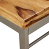 Table à manger Bois massif et acier 180 cm 517313517313