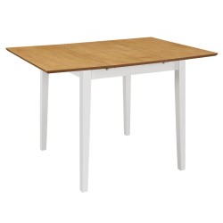 Table à manger extensible Blanc (80-120)x80x74 cm MDF 517315517315