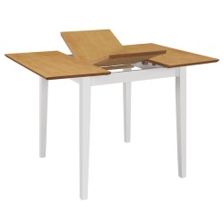 Table à manger extensible Blanc (80-120)x80x74 cm MDF 517315517315