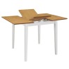 Table à manger extensible Blanc (80-120)x80x74 cm MDF 517315517315