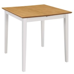 Table à manger extensible Blanc (80-120)x80x74 cm MDF 517315517315