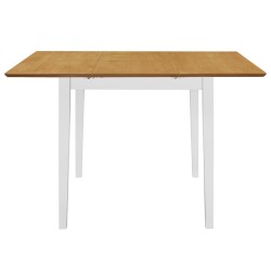 Table à manger extensible Blanc (80-120)x80x74 cm MDF 517315517315