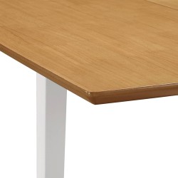 Table à manger extensible Blanc (80-120)x80x74 cm MDF 517315517315