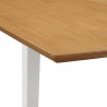 Table à manger extensible Blanc (80-120)x80x74 cm MDF 517315517315