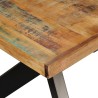 Table à manger Bois récupération massif et croix en acier 180cm 517316517316
