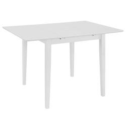 Table à manger extensible Blanc (80-120)x80x74 cm MDF 517318517318