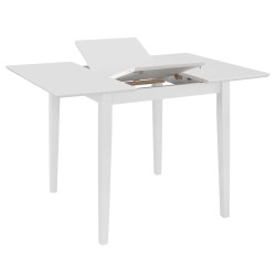 Table à manger extensible Blanc (80-120)x80x74 cm MDF 517318517318