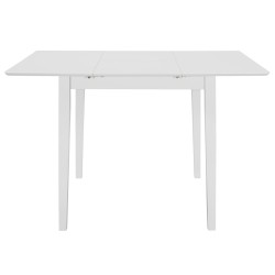 Table à manger extensible Blanc (80-120)x80x74 cm MDF 517318517318
