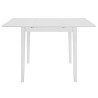 Table à manger extensible Blanc (80-120)x80x74 cm MDF 517318517318