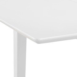 Table à manger extensible Blanc (80-120)x80x74 cm MDF 517318517318