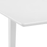 Table à manger extensible Blanc (80-120)x80x74 cm MDF 517318517318