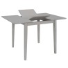 Table à dîner extensible Gris (80-120) x 80 x 74 cm MDF 517319517319