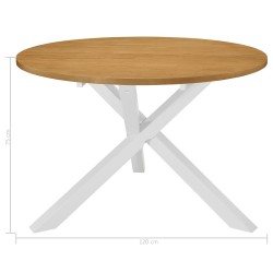 Table de salle à manger Blanc 120 x 75 cm MDF 517320517320