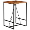 Ensemble de bar 3 pcs Bois massif recyclé et cuir de chèvre 517322517322