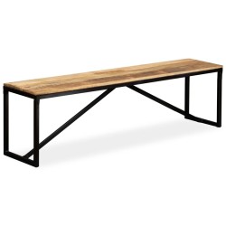 Banc Bois de manguier massif 160x35x45 cm 517323517323