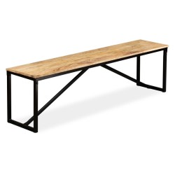Banc Bois de manguier massif 160x35x45 cm 517323517323