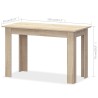 Table à manger et bancs 3 pcs Bois d'ingénierie Chêne 517325517325