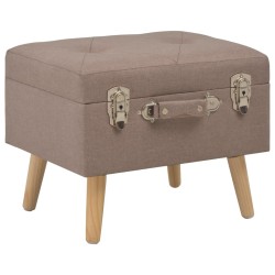 Tabouret de rangement 40 cm Marron Tissu 517327517327