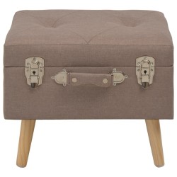 Tabouret de rangement 40 cm Marron Tissu 517327517327