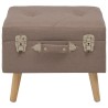 Tabouret de rangement 40 cm Marron Tissu 517327517327