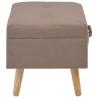 Tabouret de rangement 40 cm Marron Tissu 517327517327