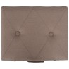 Tabouret de rangement 40 cm Marron Tissu 517327517327