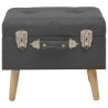 Tabourets de rangement lot de 3 Gris foncé Tissu 517328517328
