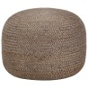 Pouf fait à la main Gris clair 45 x 30 cm Jute  517332517332