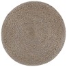 Pouf fait à la main Gris clair 45 x 30 cm Jute  517332517332