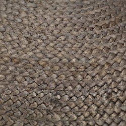 Pouf fait à la main Gris clair 45 x 30 cm Jute  517332517332