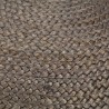 Pouf fait à la main Gris clair 45 x 30 cm Jute  517332517332
