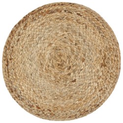 Pouf fait à la main Vert olive 40 x 45 cm Jute  517333517333