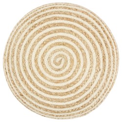 Pouf fait à la main 45x30 cm Jute  517334517334