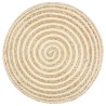 Pouf fait à la main 45x30 cm Jute  517334517334