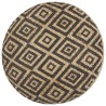 Pouf fait à la main Noir 45 x 30 cm Jute  517335517335